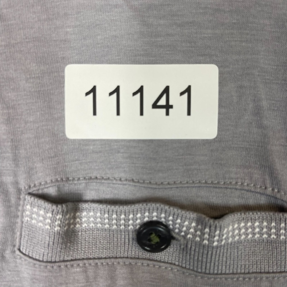Ted Baker London Polo Shirt Mens 5 XL Gray Short Sleeve Chest Pocket RN95229 - Picture 8 of 8